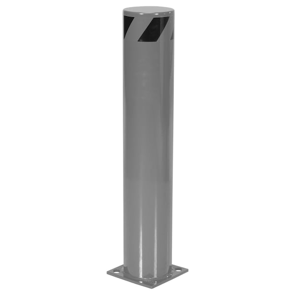 Vestil STEEL PIPE SAFETY BOLLARD 36"X6.5" GRAY BOL-36-6.5-GYSG - main